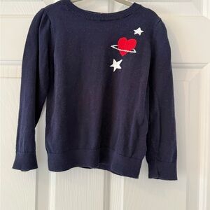 Gap Navy Blue Kids Shirt with Heart and Stars